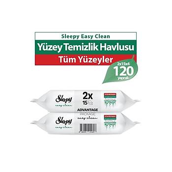 Sleepy Easy Clean Yzey Temizlik Havlusu 8x15 (120 Yaprak)