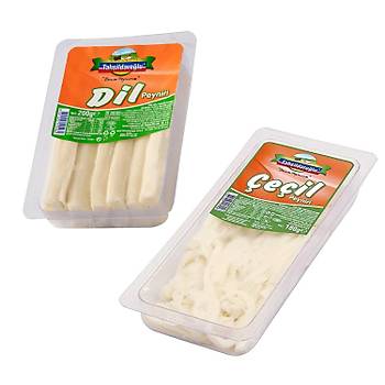 Tahsildarolu Dil Peyniri 200 gr + eil Peyniri 180 gr 2 li Set