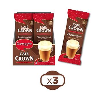 Cafe Crown Cappuccino 14 gr 10 lu x 3 Kutu 