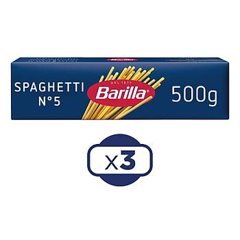 Barilla Spagetti No.5 500 G X 3 Adet