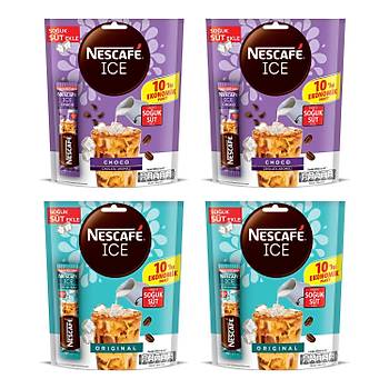 Nescafe Ice Original ve Choco 10 lu / 4 l Karma Paket