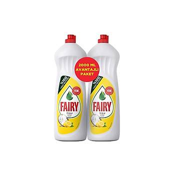 Fairy Bulak Deterjan 1000 ml Limon x 2 Adet