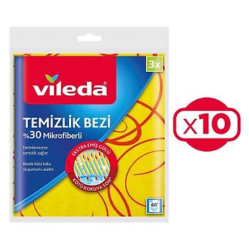 Vileda 3'l Mikrofiber Temizlik Bezi 10'lu Paket