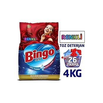 Bingo Matik Toz amar Deterjan Renkli 4 Kg