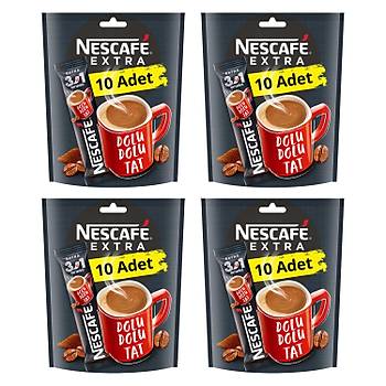 Nescafe 31 Arada Extra 10'lu Ekonomik Paket X 4 Adet