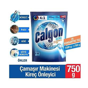 Calgon 41 Arada Ultra Konsantre Toz Kire nleyici 750 gr x 3 Adet