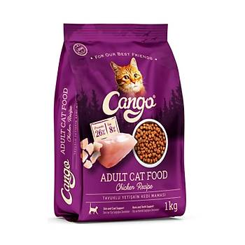 Cango Yetikin Kedi Mamas Tavuk Etli 1 kg 2 li