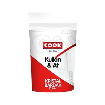 Cook Kristal Bardak Kullan&At 10 lu x 6 Paket (60 Adet)