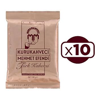 Kurukahveci Mehmet Efendi 100 gr 10'lu Paket Trk Kahvesi