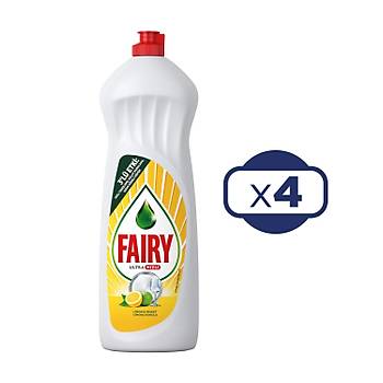 Fairy Bulak Deterjan 1000 ml Limon x 4 Adet