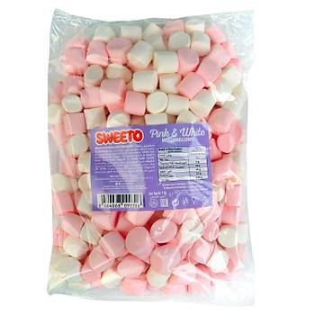 SWEETO Pink & White Marshmallows 1 Kg