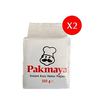 Pakmaya Instant Kuru Hamur Mayas 500 gr x 2 Adet