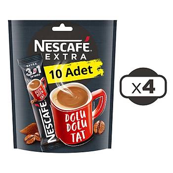 Nescafe 31 Arada Extra 10'lu Ekonomik Paket X 4 Adet