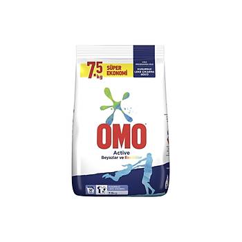 Omo Active Renkliler & Beyazlar Toz amar Deterjan 7.5KG