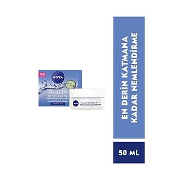 Nivea Aqua Sensation Normal/Karma Ciltler in Canladrc Bakm Kremi 50 ml