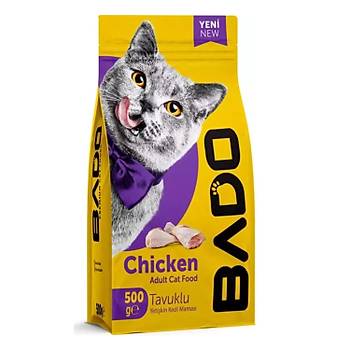 Bado Kedi Mamas Tavuklu Yetikin Kuru 500 gr x 3 Adet