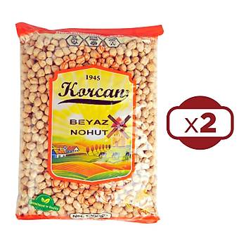 Korcan Beyaz Nohut 1 kg 8 mm x 2 Adet