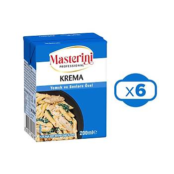 MASTERN Krema Yemek ve Soslara zel 200 ml x 6 Adet