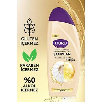 Duru Sarmsak&Biotin&Kolajen Dklmeye Kar Etkili ampuan 3x500 ml