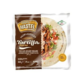 Hastel Tortilla Lava 10 Adet 650 Gr X 4 Paket