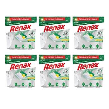 Renax Bulak Makinesi Kapsl Hepsi Bir Arada 33 L x 6 Adet (198 Kapsl)