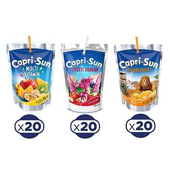 Capri - Sun 200 ml x 60 Adet / Karma 3 l Koli 