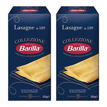 Barilla Lazanya / Lasagne n.189 Sade Makarna 500 Gr. x 2 Adet 