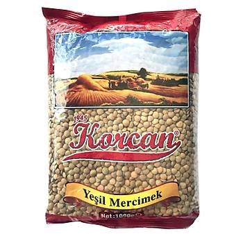 Korcan Yeil Mercimek 1000 gr 2 li