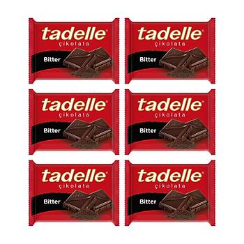 Tadelle Bitter Tablet ikolata 60 gr X 6 Adet