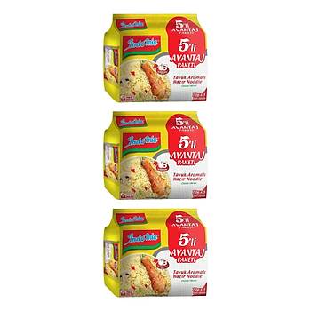 Indomie Hazr Noodle Tavuk 75gr X 5 Li Avantaj Paket X 3 Adet