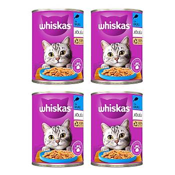 Whiskas Ton Balkl Kedi Konserve 400 gr X 4 Adet