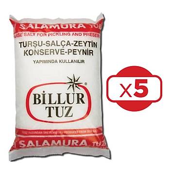 Billur ri Salamura Tuz 3000 gr x 5 Adet (15 kg)