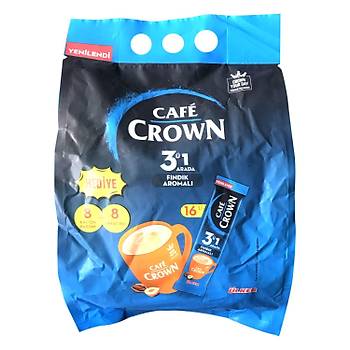 Cafe Crown 16 l Kahve / Original / Fndkl / 2 si Arada 3 l Karma Paket