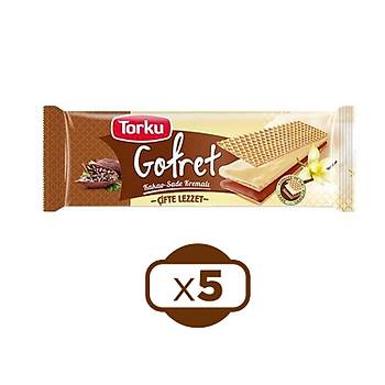 Torku Gofret Kakao-Vanilya 142 gr 5 li