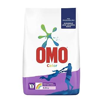 Omo Color Renkliler in Toz amar Deterjan 5.5 kg 36 Ykama