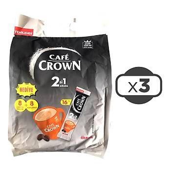 Cafe Crown 2 si 1 Arada 16 l Kahve / Karton Bardak ve Kartrc Hediyeli Set x 3 Adet