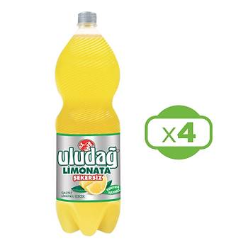 Uluda Limonata ekersiz 2 lt x 4 Adet