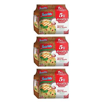 Indomie Hazr Noodle Spesiyal 75gr X 5 Li Avantaj Paket X 3 Adet