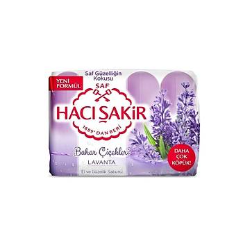 Hac akir Bahar iekleri Lavanta El ee Gzellik Sabunu 4x70 Gr 2 li