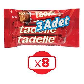 Tadelle Stl ve Fndkl 30 gr 3'l Paket ikolata x 8 Paket