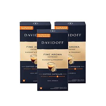 Davidoff Fine Aroma Espresso Elegant & Fragrant Kapsl Kahve 3x10'lu (nespresso Uyumlu)