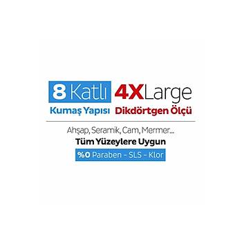 Sleepy Easy Clean amar Suyu Katkl Mopa Uyumlu Yer Temizlik Havlusu 3x50 (150 YAPRAK)