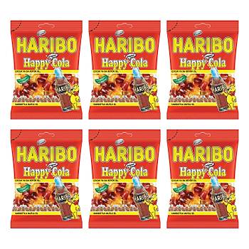 Haribo Happy-Cola 80 gr x 6 Adet