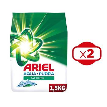 Ariel Da Esintisi 1,5 Kg Aquapudra Toz amar Deterjan x 2 Adet