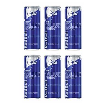 Red Bull Blue Edition Yaban Mersini Enerji ecei 250 ml x 6 Adet