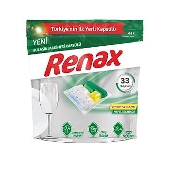 Renax Bulak Makinesi Kapsl Hepsi Bir Arada 33 L x 4 Adet (132 Kapsl)