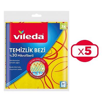 Vileda 3'l Mikrofiber Temizlik Bezi x 5 Paket