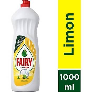 Fairy Bulak Deterjan 1000 ml Limon x 2 Adet