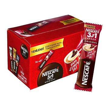 Nescafe 3  1 Arada Original 17,5 gr x 96 Adet