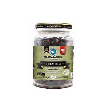 Marmarabirlik Premium XL Siyah Zeytin 1000 gr Cam Pet x 4 Adet